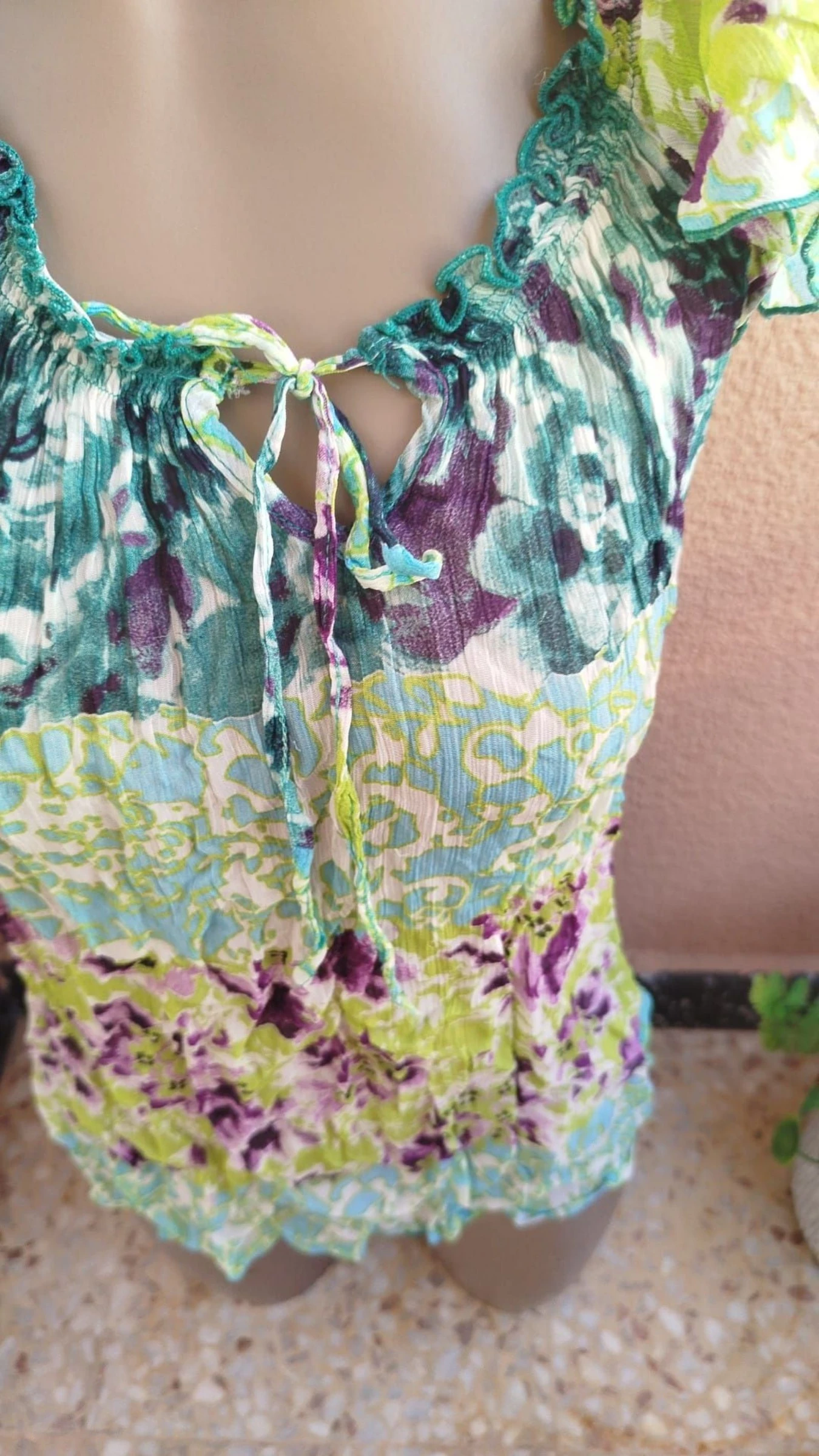 Bedrukte blouse maat M trucco – photo 3
